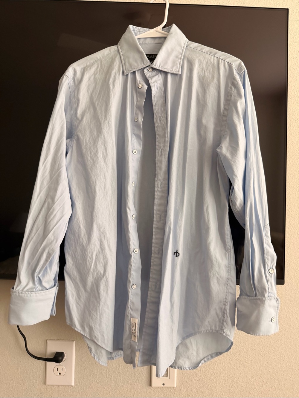 rag & bone Light Blue Shirt - Classic Collar